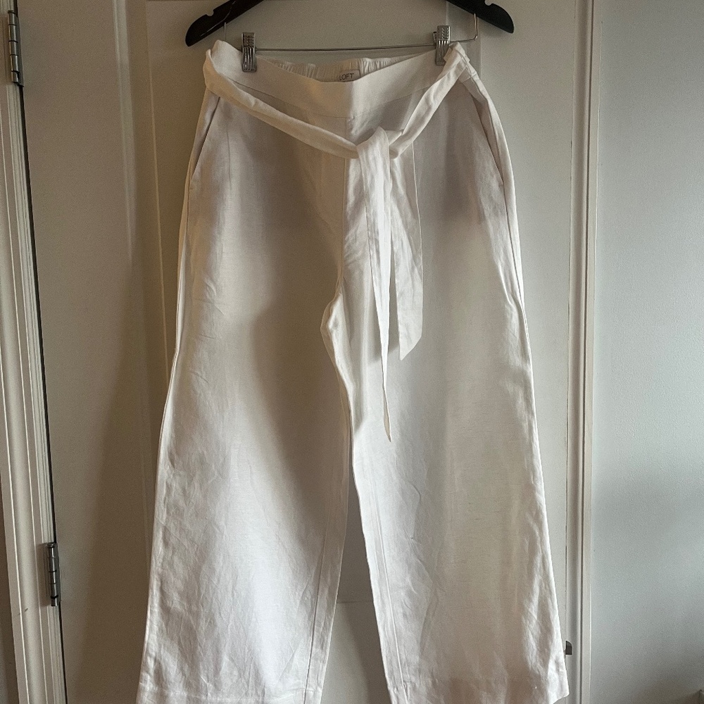 White Linen Pants